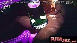 Futa3dx Challenge - Hold Off Cumming Until Countdown Ends with Big Cock Titty Fuck