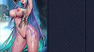 meiyueh's hot kissing and humping in moonnight waterfall scene