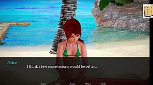 My New Family 45 - Roșcată milf cu sâni mari și adolescentă cu sâni mici în acțiune homemade