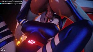 Psylocke giving the best blowjob in hentai