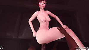 D Va Endures Anal Pounding From Big Black Monster Cock in Interracial 3D Hentai Clash With Her Big Ass Clapped.