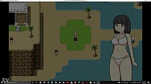 I feel so aroused watching Minamos Island wrestling turn into intense creampie sex scene with big shaved tits.
