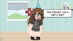 哇，我停不下来看这个大屁股年轻女孩在Gacha Club跳舞