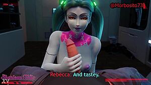 Cyberpunk Español Latino with Latina Riding in 3D Anime