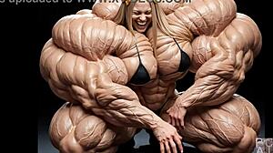 アビゲイル爆発的筋肉成長ワイルドAIアニメ