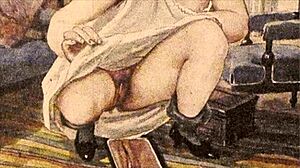 tell me, have you seen these vintage erotic drawings with hairy retro vibes from way back?