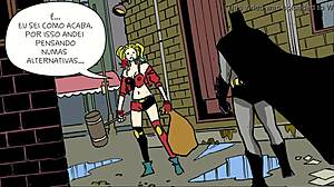 I'm pounding Harley Quinn hard in Batman's secret outdoor spot