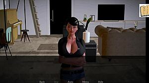 Min nye familie 45 - Rødhåret milf med store pupper og tenåring med små pupper i hjemmelaget action