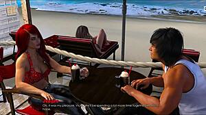 Rødhåret MILF i bikini i Retrieving The Past Sæson 3 Episode 6