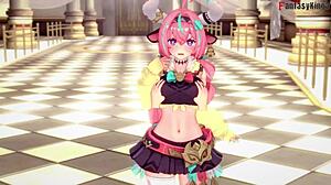 Varessa가 Genshin Impact 2에서 블로우잡과 보지잡 주다 Full Fantasyking3!