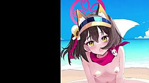 イズナが深いアニメシーンを探求、激しいひねりと隠れた欲望が神秘世界で