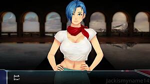 龙珠布玛和潘奇的狂野性爱场景