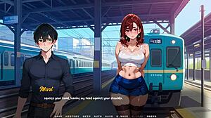 hey liam, your girlfriend just got to the city for her first time and we start with blowjob and fucking from friend in this hentai game with cum
