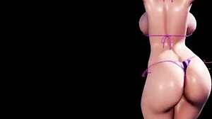 Proč se dívat na Touhou Project holku, jak třese horkým zadkem v bikini taneční scéně?