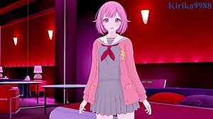 Милф-шемейл присоединяется к бабуле в межрасовом трио с аниме групповухой