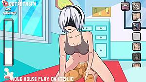 What If Yorha 2B Gets Creampied in Full Scene Compilation? Full of Big Cock Action