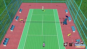 claire turns into a perverted slut with demon creampies in academy love saga tennis angels ex ep5