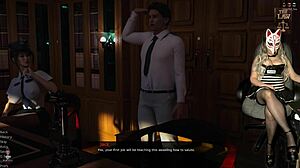 นักโทษเฝ้าประตู ตอนที่ 7 แสดงคัคโคลด์ดูภรรยาในสต็อกกิ้งและยูนิฟอร์มโดนเย็ด