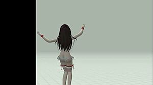 Cute Anime Girl Performs Intense Strip Tease In Hentai