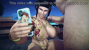 Lycklig tjockis utforskar 3D hentai-scenarion i kåt setup