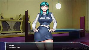 龙珠布玛和潘奇的狂野性爱场景