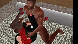Babydoll Takes Deep Inside Huge Cock Fucks Guy Cock Squirt Cum Black Bbc Machinima Second Life Full On Red