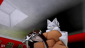 Furry Pounds Hot Rich Slut with Monster Cock in Rough Roblox Ride