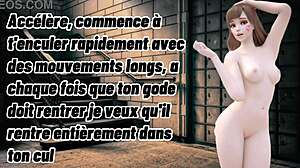 hentai joi session with french d.va dominating anal instructions