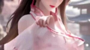 Look at this nude pussy girl doll toy in anime style