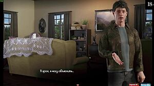 Nun milf shows off big tits and ass in gameplay with monster cock angels from The Genesis Order part 5.