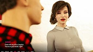 Intense Emotions Surge As Teen Handles Massive Cock In Hentai Game With Big Tits And Ass Action