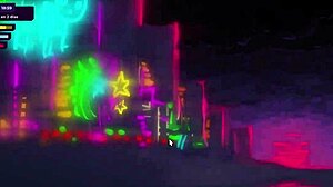 subtle solo sex scene with my dystopian robot girlfriend in anime gameplay