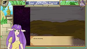 아바타 라스트 에어벤더 트레이너 44화: 레즈비언 엉덩이 따먹기로 항문 오르가즘!