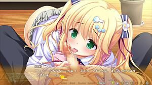 amakasu amane teases with a steamy blowjob moment