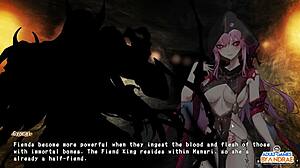 Ep2 unfolds a fierce sex battle with Manari. Lust Fiend faces half-demon shinobi in raw action!