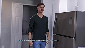Horny Stepmom with Fake Tits Squirts Imagining Stepson Fuck