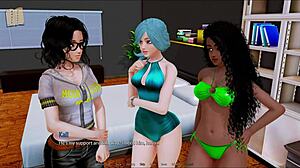 INTENSE FUCKING in HOTEL ROOMS of HAREM HOTEL 218 anime game