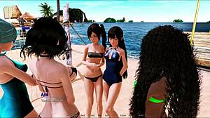 Intensives Ficken in Hotelzimmern von Harem Hotel 218 Anime-Spiel