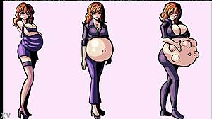 I’m amazed by these anime pregnant expansion scenes from July 2020
