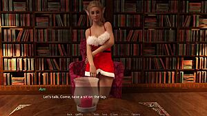 The Lust City 47 - 18 Year Old Busty Christmas Elf Reveals Huge Boobs and Beautiful Body for Santa