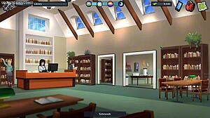 Big titted milf teases horny guy in garden