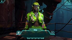 Kurvig fet sötis trampar på monsterkuk interracial