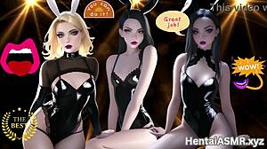 Похотливые хентай девки мотивируют лизанием свои пизденки