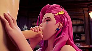 seraphine hints at deep blowjob pleasures across all her sets in this 3d cartoon legend