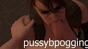 quiet takes on big cock with sucking and true facial in 3d hentai animation