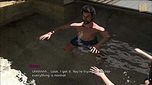 in pine falls, a girl with big tits explores the 3d anime world