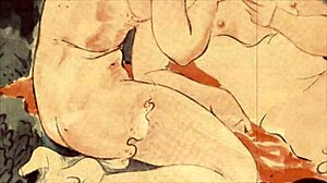 Vintage erotické kresby ukazujú retro komiksové animácie so zmyselnými témami