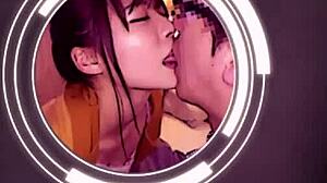 Part 1: Super cute girl with beautiful legs in knee socks helps with virginity loss sex, overflowing with clear charm!!