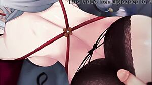 Subtle hints of intense assfucking and anal play in this hentai scene with rough details