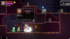 scarlet maiden game takes us through mask dungeon with hot redhead action